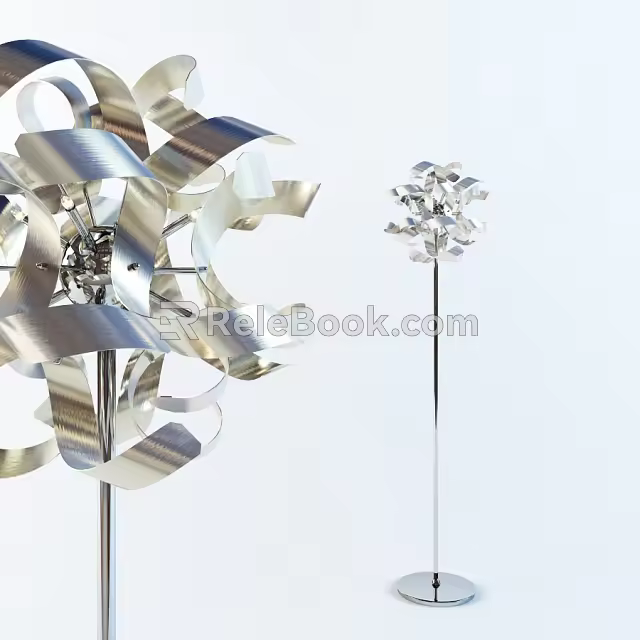 Alien floor lamp 3d model