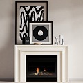 Modern Fireplace 3d model