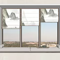 New Chinese Curtain 3d model