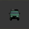 minibus minivan driverless bus school bus van box car 3d model