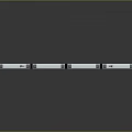 Sleek Modern Train With Silver Carriages Blue Lights And Reflective Surface