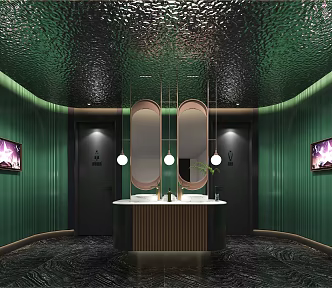 Modern KTV Toilet Public Toilet Restroom 3d model