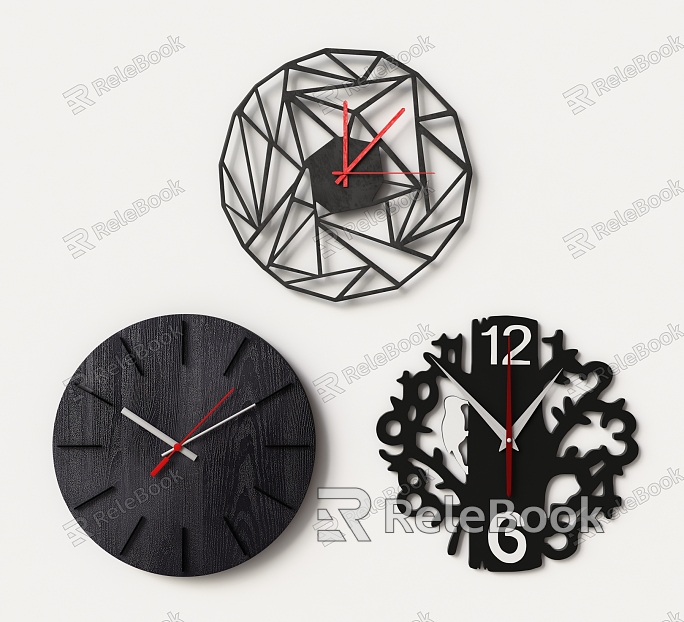 Modern clock wall clock model