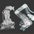 Mechanical Arm Industrial Robot Arm Industrial Automation Intelligent Manufacturing 3d model