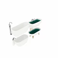 Stylish Bathtub Designs for Bathroom Washing Daily Use with Faucet and Classic Styles