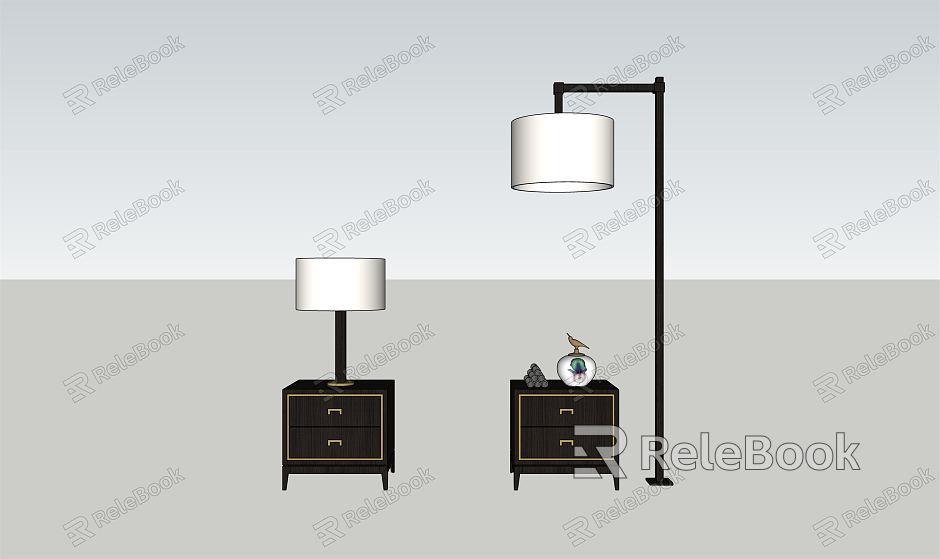 New Chinese Style Luminaire Combination Floor Lamp model