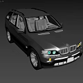 Gray BMW SUV Classic Design With Roof Rack And Front Grille Exterior View