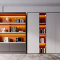 Modern Bookcase Simple Bookcase 3d model