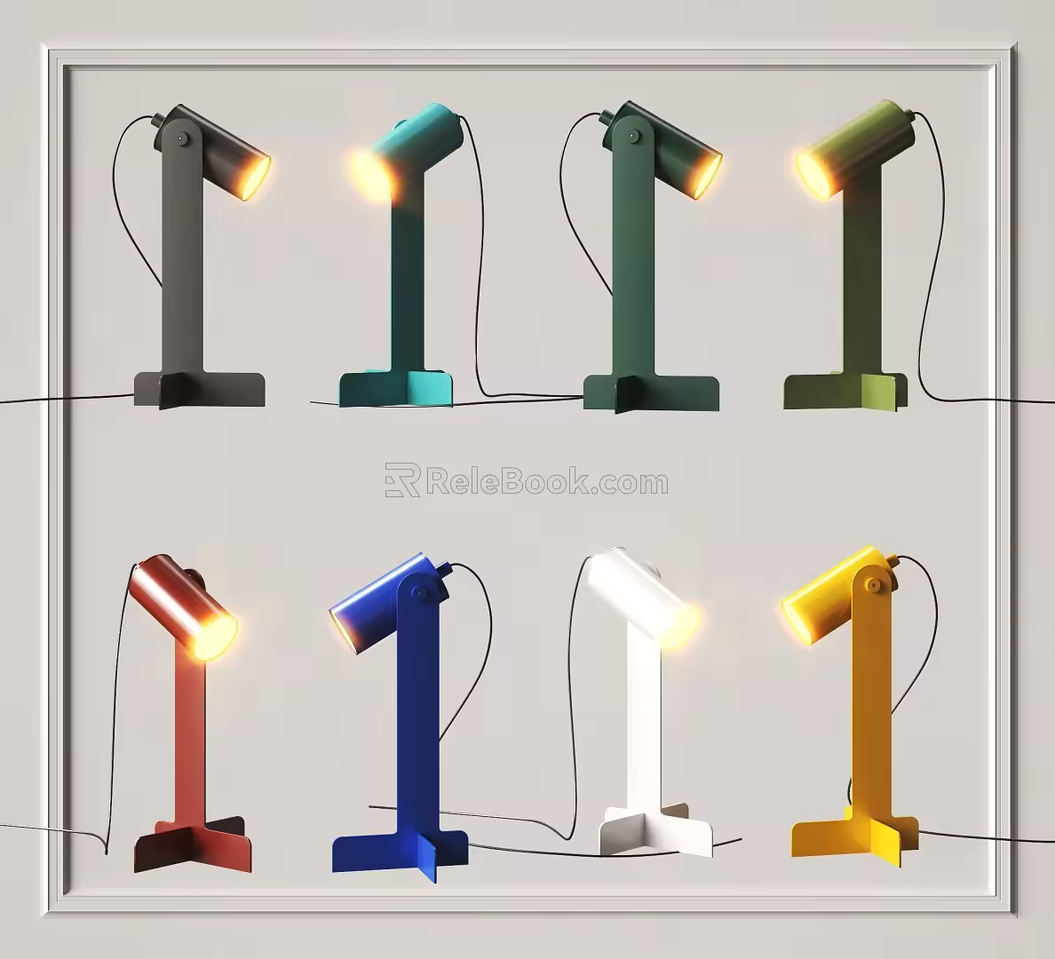 Modern table lamp 3d model