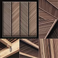 Wooden Wall Decor With Geometric Patterns Striped Designs And Natural Textures