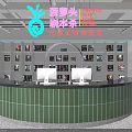 Modern 24 Hour Bar With Neon Lights PLAY Sign Robot Sculpture Black Tables And Chairs