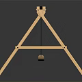 Modern swing children's playground children's playground 3d model