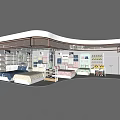UTI Store Interior With Bedding Mattresses Pillows And Home Textile Displays