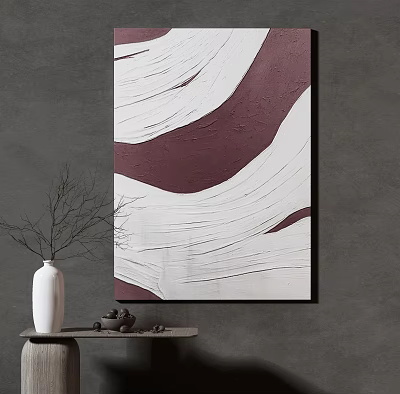 Quiet Abstract Painting Abstract Decorative Painting Hanging Painting 3d model