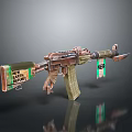 NERF Rifle With NEW PARTY And NERF Logos Camouflage Green Brown Stylish Design Features