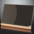 SKYWORTH Modern Display With Golden Frame And Black Screen Slim Design