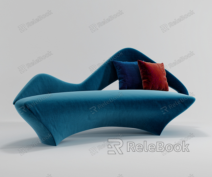 Modern shaped sofa model