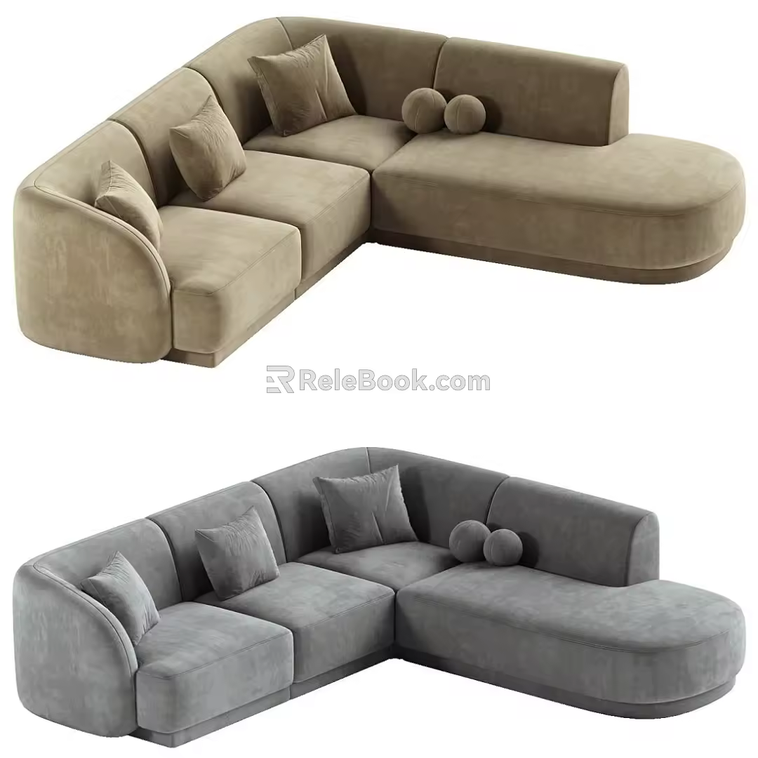 Modern Multiplayer Sofa 3d model
