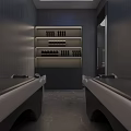 Modern Elegant Beauty Hair Salon Interior With Gray Walls Mirrors Stylish Chairs And Workstations