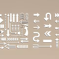 Arrow icon 3d model