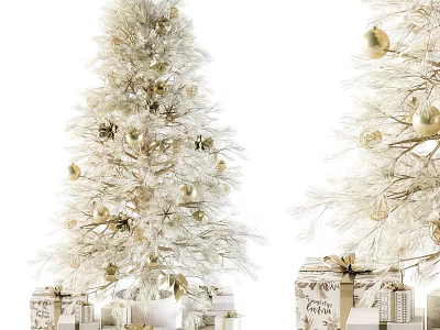 Modern Christmas Tree Christmas Tree Gift Box 3d model