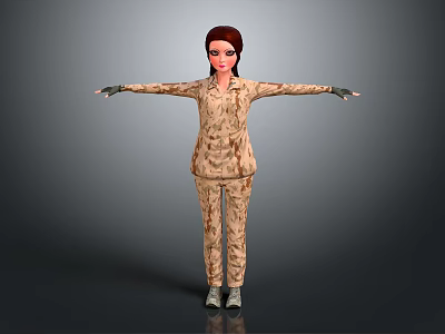 Camouflage Clothing Set With Stylish Design Comfortable Fit For Daily Wear 3d model