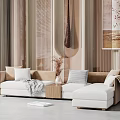 Modern corner sofa multiplayer corner sofa 3d model