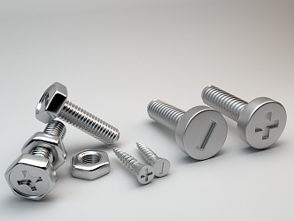 modern screw 3d model