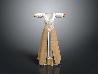 Women's Skirt Long Robe Long Skirt Ethnic Costume Ethnic Minority Ethnic Minority Costume Women Model Women 3d model