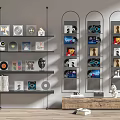Modern Record Shelf 3d model