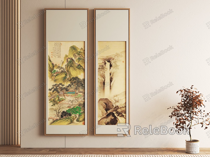 New Chinese Decorative Painting Landscape Ink Painting model