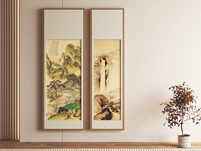 New Chinese Decorative Painting Landscape Ink Painting model