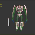 Futuristic Robot Character For Game And Movie With Silver Metallic Humanoid Design