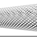 Geometric Lines Forming Concentric Circles with Hole Design in Black White Abstract Pattern