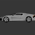 Modern White Sports Car With Sleek Aerodynamic Body Design And Stylish Wheels