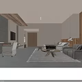 Spacious Modern Hotel Guest Room With Natural Wood Accents And Cozy Lounge And Sleeping Space