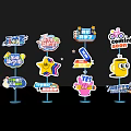 Colorful Cartoon Wayfinding Signs With Playful Designs And Various Themes For Kids