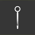 Silver Sculpture Carving with Wing Design Circular Shape Top Loop and Reflective Base