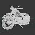 Vintage Yellow And Black Motorcycle With Flame Graphics On Open Road Under Sky