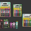 ABC Rayfire Power Batteries in AA AAA Sizes with Packaging