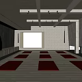 Spacious Yoga Fitness Studio With Red Mats Natural Light And Wooden Ceiling