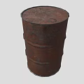Industrial Rusty Metal Barrel Designed For Heavy Duty Storage Purposes