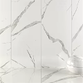 Marble Wall Tiles With White Base And Gray Veins Accompanied By Decorative Sphere
