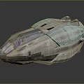 modern aircraft space plane space vehicle 3d model