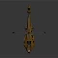 Golden Aerospace Helicopter With Streamlined Design For Space Exploration Missions