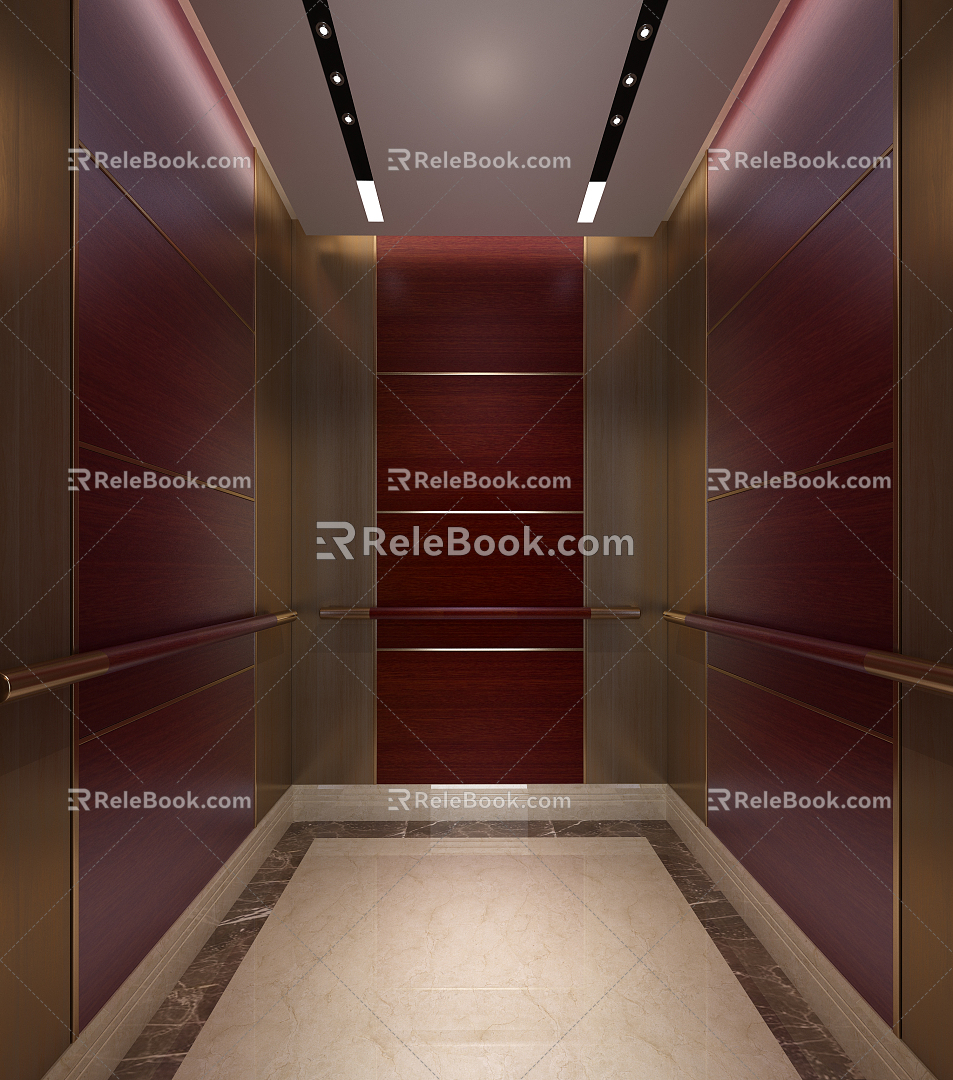 Modern elevator car model