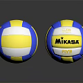 Mikasa FIVB Approved Volleyballs Blue Yellow White Sports Training Equipment