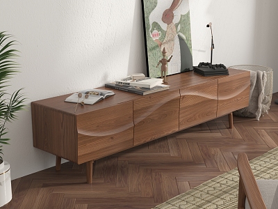 Nordic TV Cabinet Wave model