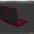 Notebook Alien Laptop Computer Game Book Portable Computer Business Book Tablet Computer Super Realistic High Precision Video Level 3d model
