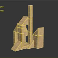 Creative Wooden Geometric Block Furniture With Modular Stackable Structures And Shapes